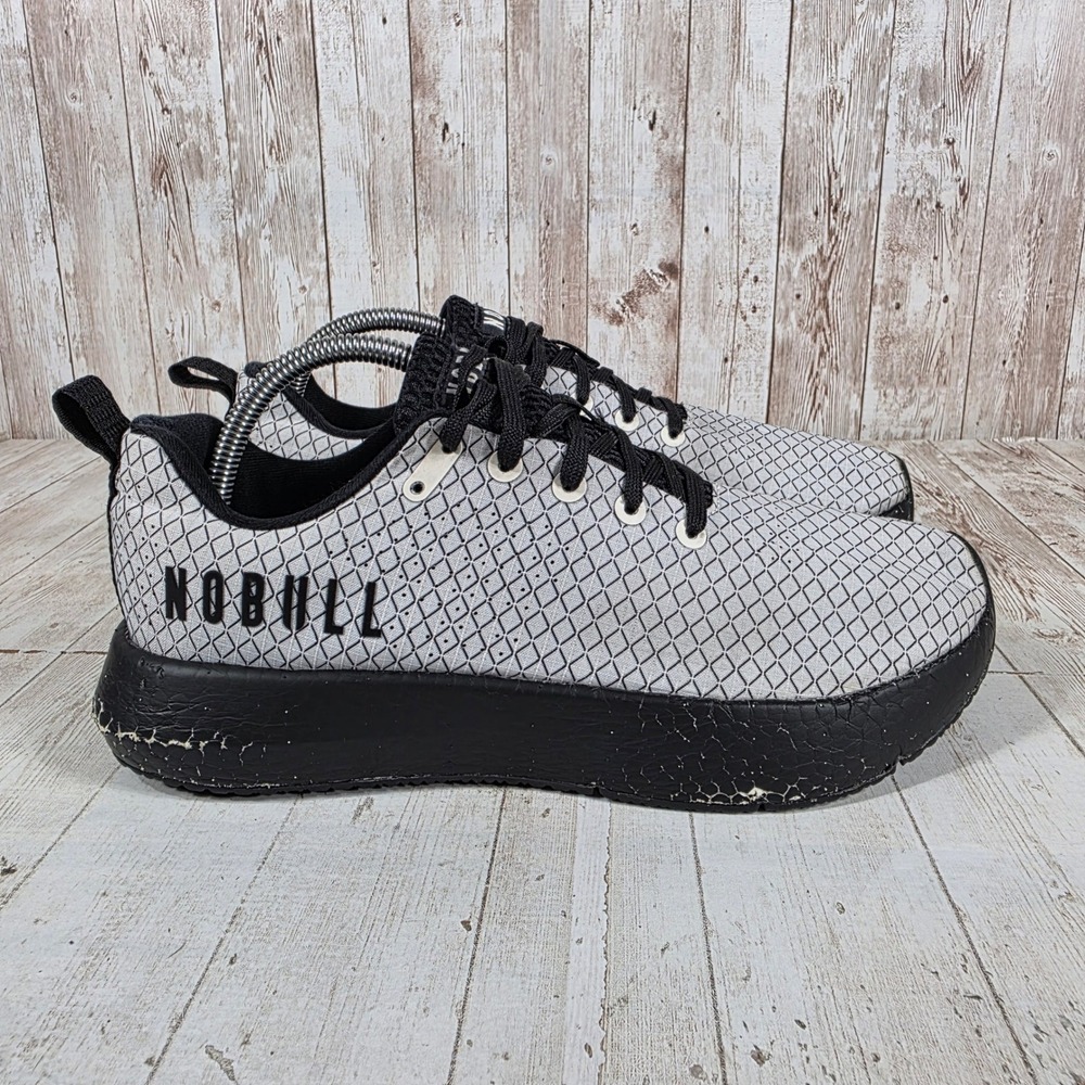 NOBULL Ripstop Runner Womens 10 White Black Diamond Training Shoes VA5801